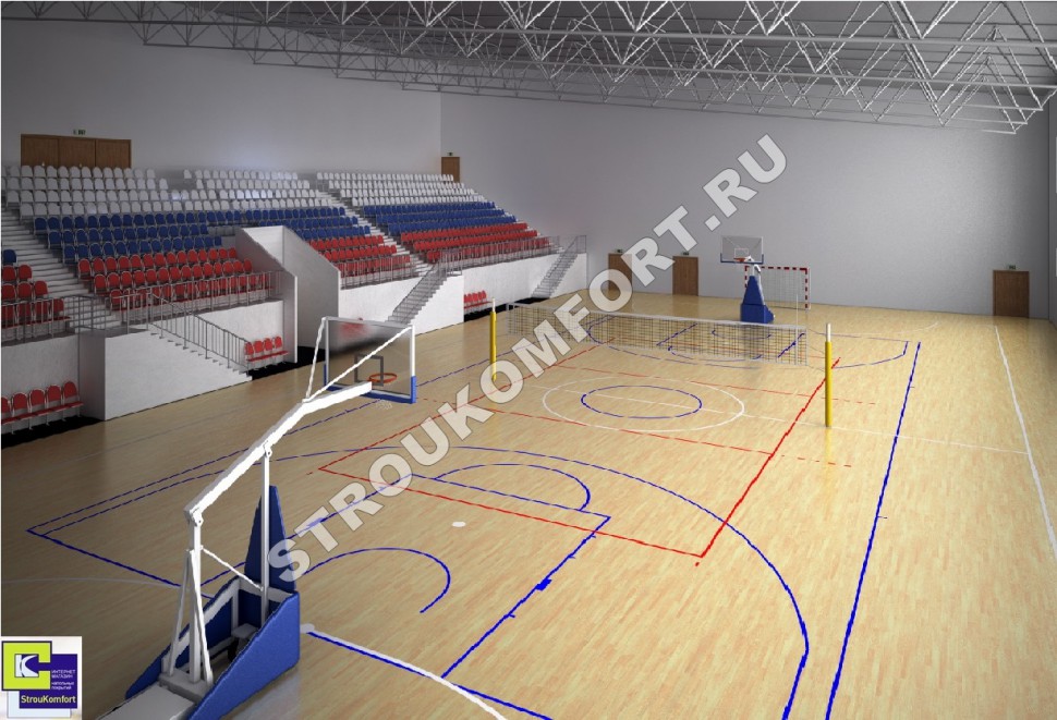 3D-модель спортивных залов №11