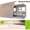 Bonkeel Style BS7015 коричневый плинтус напольный Бонкил стайл