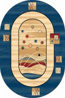 Ковер Да Винчи 5409 NAVY овал 