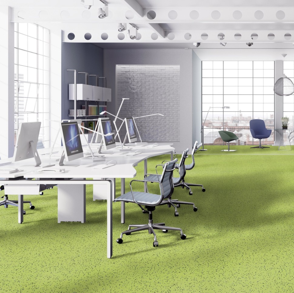 Forbo Sphera EC 450049 yellow green линолеум токопроводящий Сфера ЕС