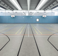 Marmoleum Sport 83147 grey спортивное натуральное покрытие Мармолеум спорт серый