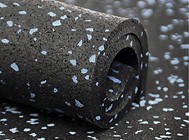 Спортивное резиновое покрытие Ант Микс 15% EPDM MIX  Чёрно-белый