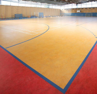 Marmoleum Sport 83287 red спортивное натуральное покрытие Мармолеум спорт красный