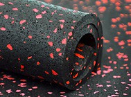 Спортивное резиновое покрытие Ант Микс 15% EPDM MIX  Чёрно-зелено-желто-красный