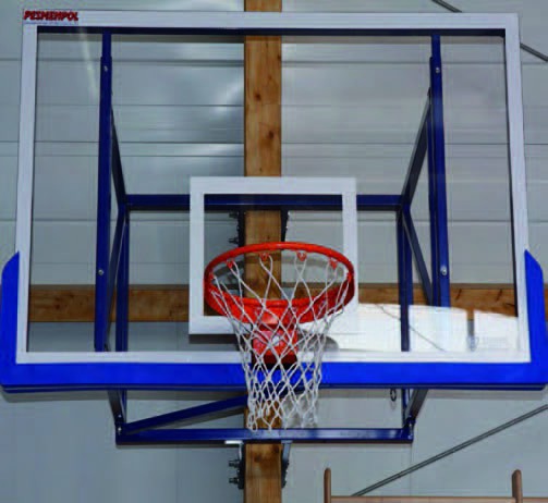 Баскетбольный щит из оргстекла на стальной раме PESMENPOL