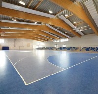 Marmoleum Sport 83056 blue спортивное натуральное покрытие Мармолеум спорт  голубой