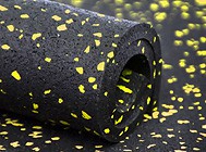 Спортивное резиновое покрытие Ант Микс 15% EPDM MIX  Чёрно-красно-желтый
