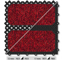 Грязезащитные дорожки и коврики Coral Click 7823/7833/7873/7883 cardinal red