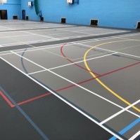 APOLUZA спортивный линолеум Аполуза 6,5 серый