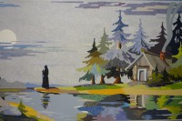 Картина из мармолеума FORBO "Молитва" (98 х 150 см)