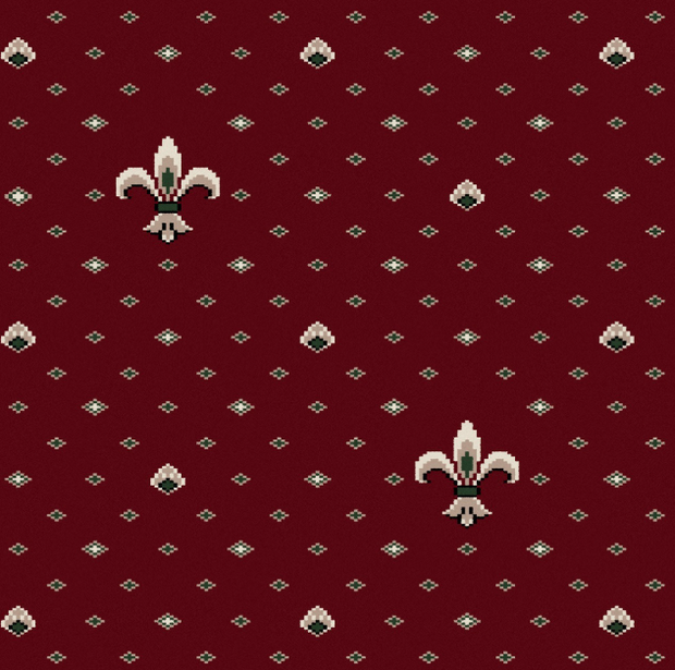 Виктория 01 ECO Red ковролин лилия красный