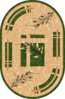 Ковер Лагуна 5985 BEIGE-GREEN овал  