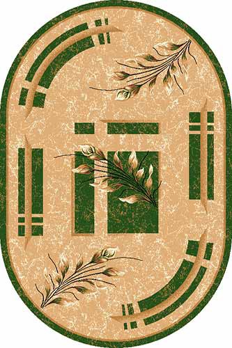 Ковер Лагуна 5985 BEIGE-GREEN овал Ковер Лагуна 5985 BEIGE-GREEN овал