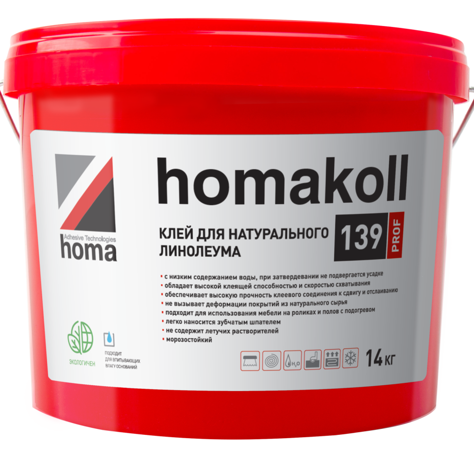 Клей Homakoll 139 Prof для натурального линолеума Клей Homakoll 139 Prof для натурального линолеума