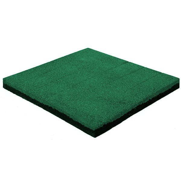 Резиновая плитка Кирпич 40 мм зеленая
