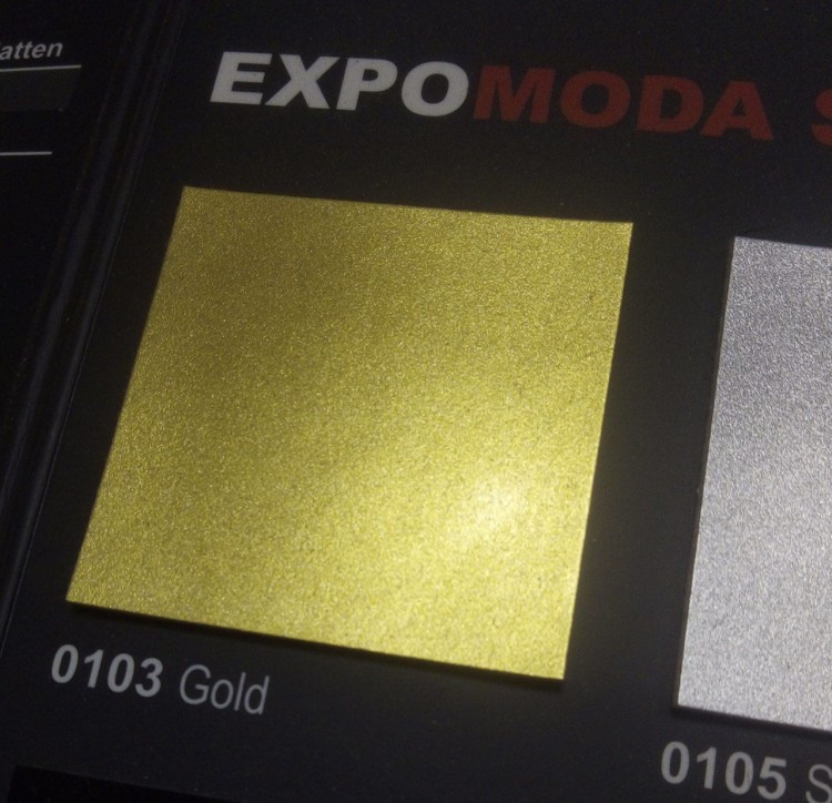 EXPOMODA SHINY золотой глянец  линолеум для шоу Экспомода Шанни
