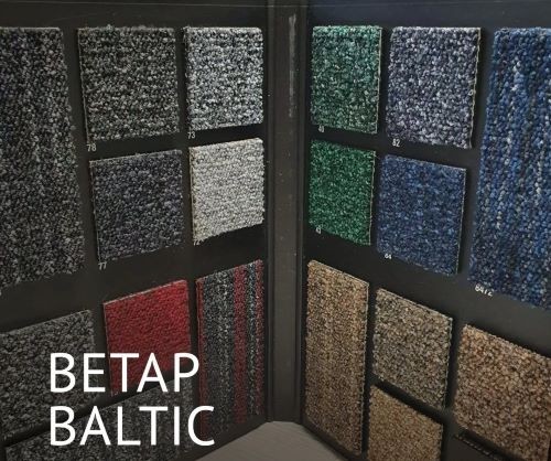 Betap Baltic 6908 ковровая плитка Балтик бежевый полосатый