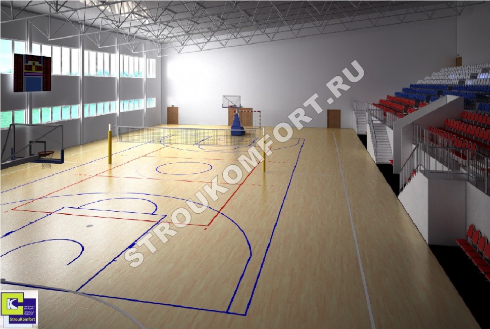 3D-модель спортивных залов №9