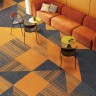 Intrefloor FIRT 666A ковровая плитка Фирт оранжево-серый полосатый Intrefloor FIRT 666A ковровая плитка Фирт оранжево-серый полосатый