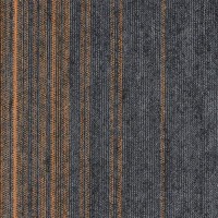 Intrefloor FIRT 666D ковровая плитка Фирт серо-оранжевый полосатый