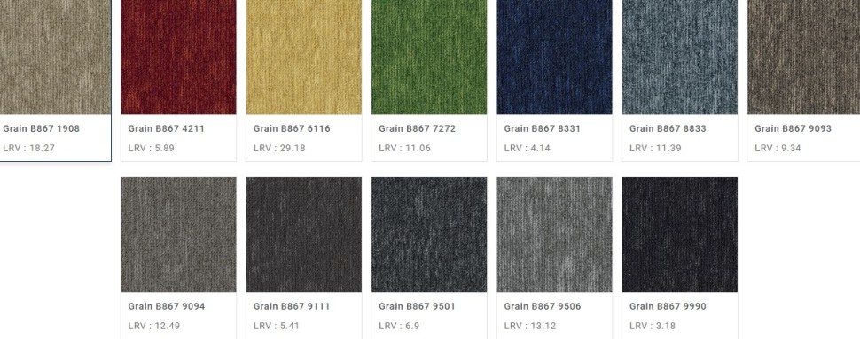 DESSO GRAIN B867 9501 Ковровая плитка Дессо Грейн серый
