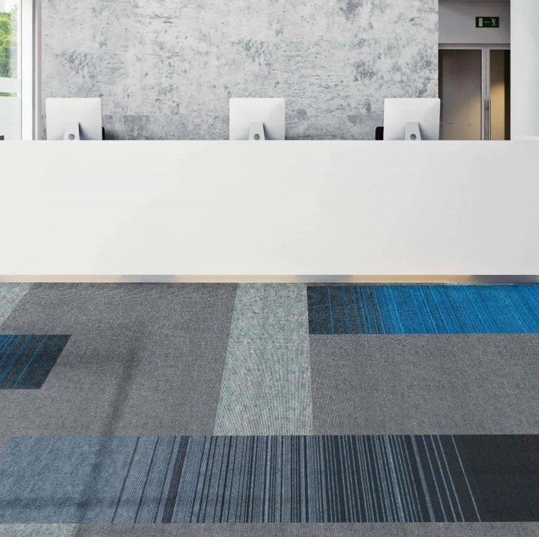Intrefloor FIRT 999D ковровая плитка Фирт серо-чёрный полосатый Intrefloor FIRT 999D ковровая плитка Фирт серо-чёрный полосатый