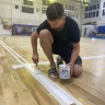 Полиуретановая краска для разметки спортивных и резиновых покрытий Полиуретановая краска для разметки спортивных и резиновых покрытий